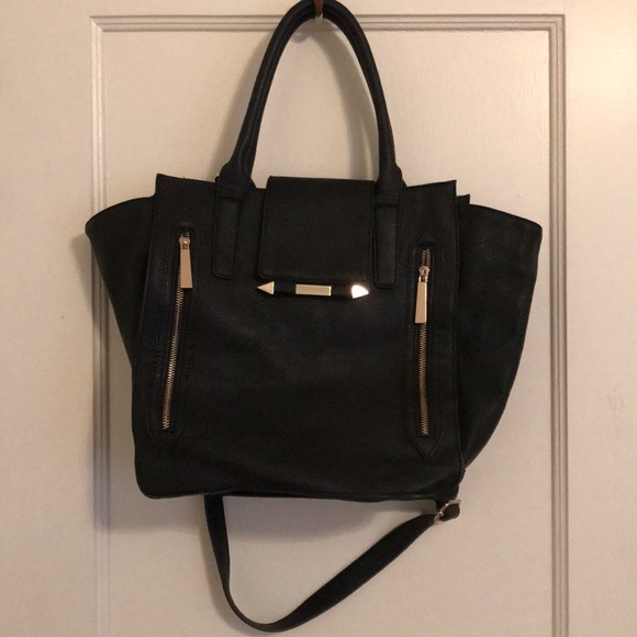oversized black tote